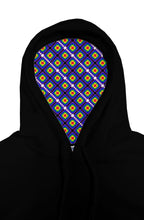 Load image into Gallery viewer, Afro Wiphala Pattern pullover hoody black
